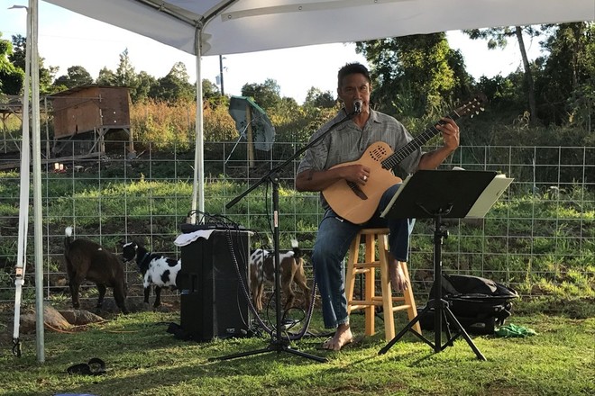 Sunset Maui Goat Yoga with Live Music