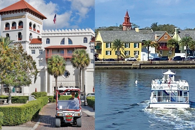 St. Augustine Boat and Golf Cart Tour - 2.5hrs