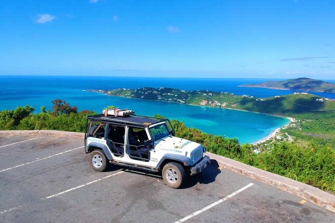 AM 1/2 Day Jeep, Snorkel & Beach Adventure (St Thomas) 3hrs